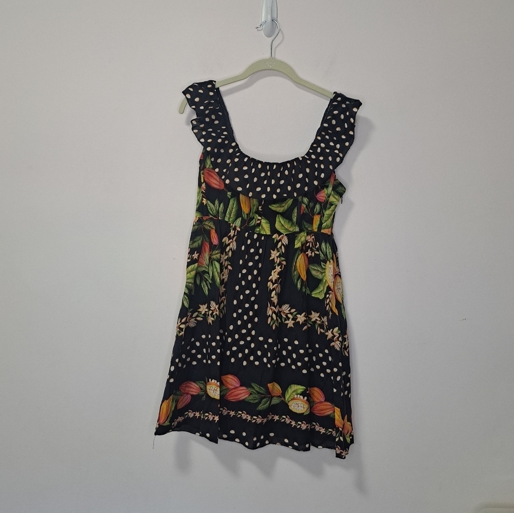 Farm Rio Cocoa Paradise Mini Dress Small NWT - Picture 5 of 7